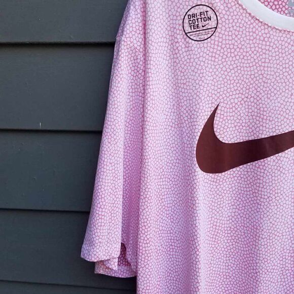 NWT Nike Pink White Dot Sleep Shirt OS - Picture 9 of 9